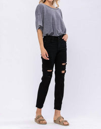 Judy Blue - Destroyed Boyfriend Jeans - Plus