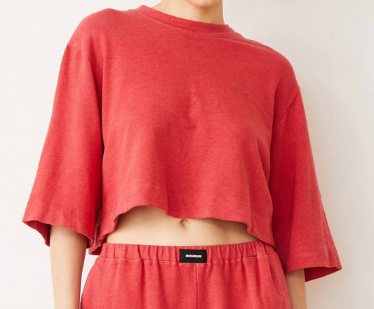 Monrow - Women's French Terry Oversized Top