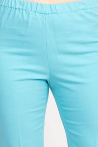 Peace Of Cloth - Regan Crop Flare Stretch Cotton Pant