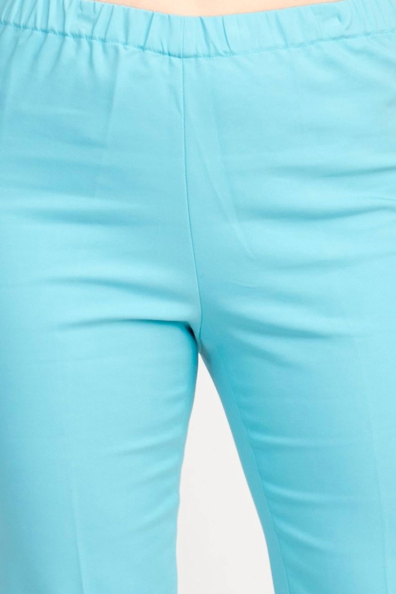Peace Of Cloth - Regan Crop Flare Stretch Cotton Pant