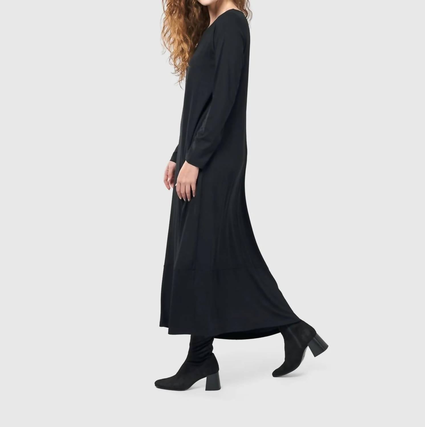 ALEMBIKA Midnight Maxi Dress in black - women's dress - view 5