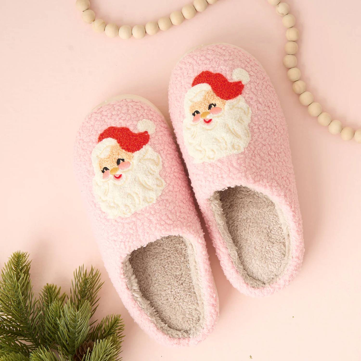 The Darling Effect - Girl's Santa Fuzzy Slippers