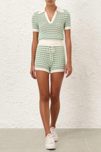 Zimmermann - Everly Scallop Knit Shorts