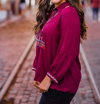 Layerz Clothing - Abstract Embroidered Blouse