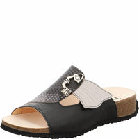 Think! Women's Mizzi Face Sandals in black combi - women's sandal