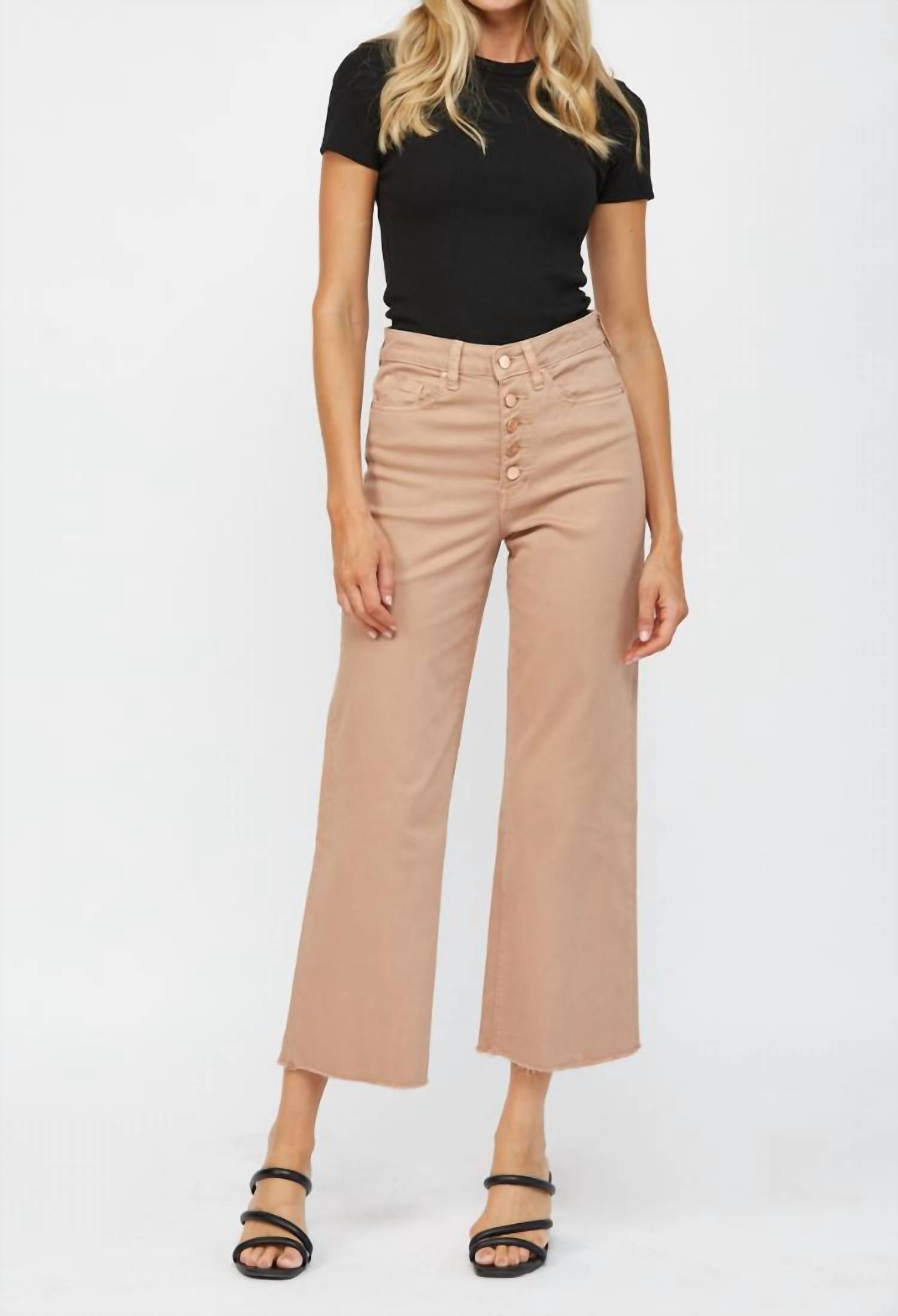 Mica Denim - Chromatic High Rise Crop Jean