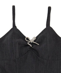 Flowers By Zoe - Girl's Carine Gabardine Bow Dress