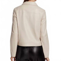 Elie Tahari - Vegan Leather Long Sleeve Jacket