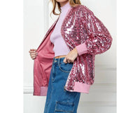 Veveret - Sequin Bomber Jacket