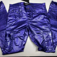 Valabasas - Unisex Van Gogh Wax Flare Cargo Stacked Jeans