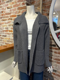 White + Warren - Cashmere Patch Pocket Coatigan