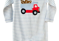 Luigi Kids Kids Football Dump Truck Playsuit in blue - kids' item - detail view