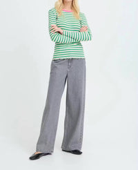 B.Young - Bysinne Rib Stripe Tee