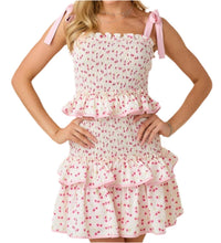 Baby Pink - Fancy Floral Mini Dress