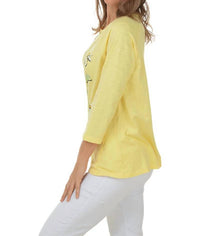 Jess & Jane - Lola Crew Neck 3/4 Sleeve Top