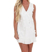 Lena - All Dressed Up Bow Mini Dress
