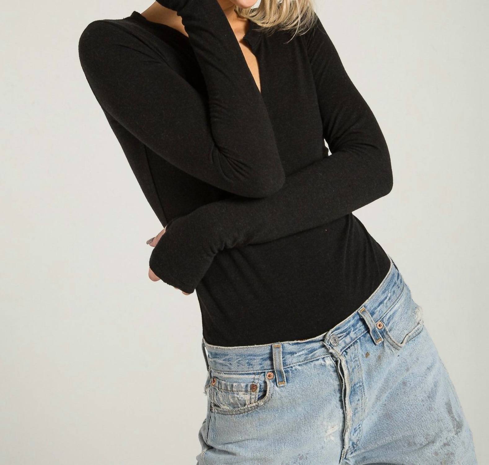 N:Philanthropy - Rio Split Neck Bodysuit