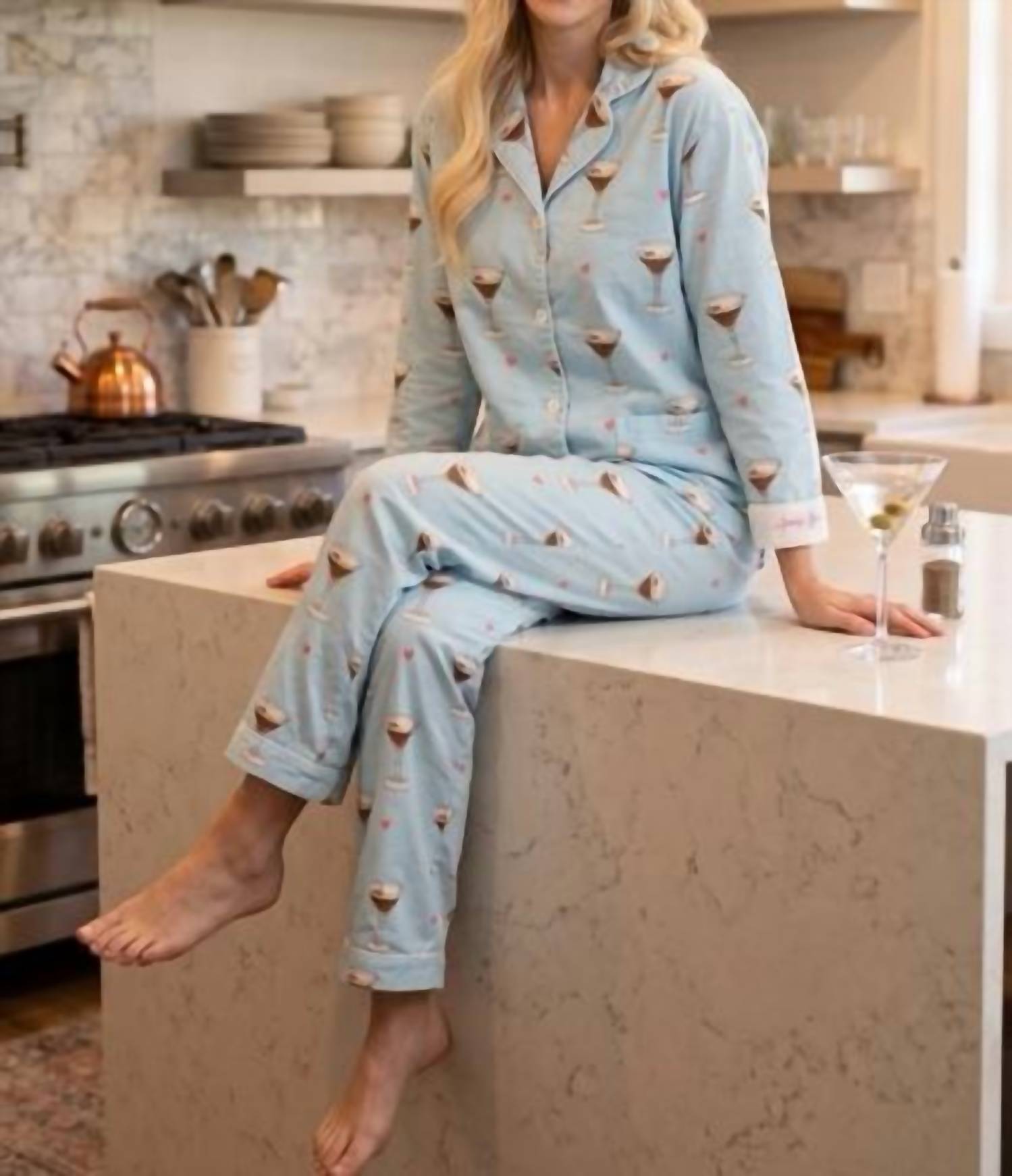 Pj Salvage - Espresso Martini Flannel Pajama Set