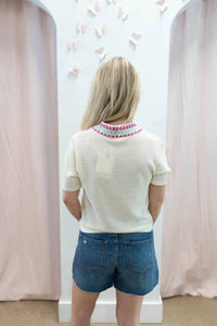 Ichi - Dottie Knit Blouse