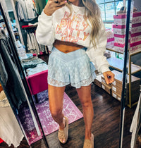 Very J - Garden Party Lace Shorts