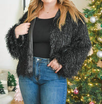 Sugarlips - Women's Himari Metallic Fringe Jacket