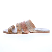 BEDSTU Women's Henna Sandal in cashew bone clay light grey rustic - women's sandal - detail view