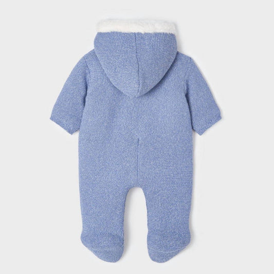 Mayoral - Boys Baby Winter Knit Zipper Hoodie Jumpsuit