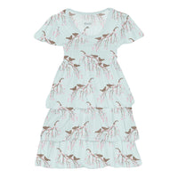 Kickee - Baby Girl's Short Sleeve Layered Ruffle Dress