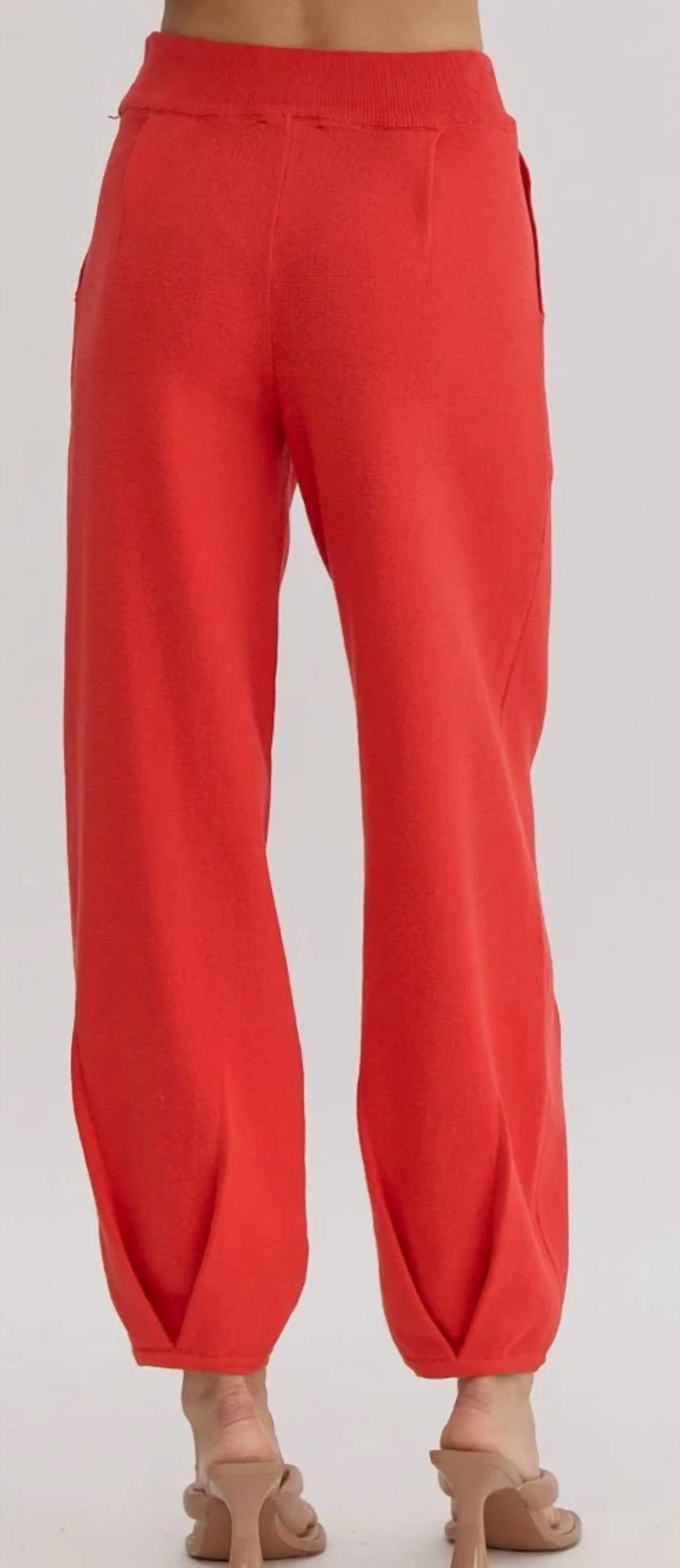 Entro - High Waisted Knit Joggers