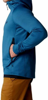 Mountain Hardwear Sendura Hoody in dark caspian heather - men's shirt - detail view