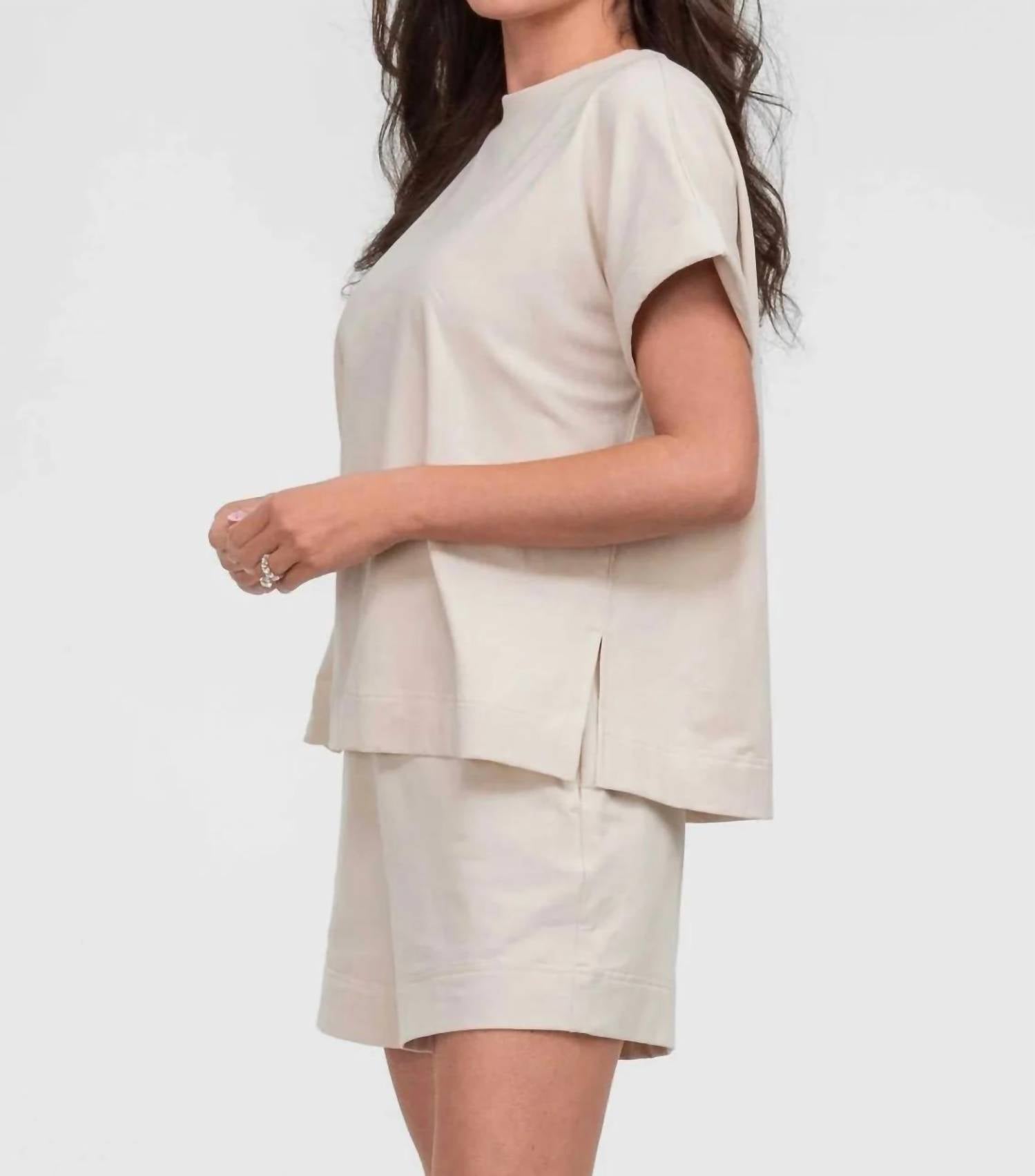 Southern Shirt Company - Off Duty Cuff Short Sleeve Top