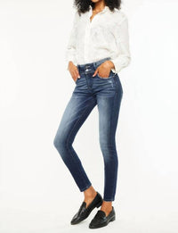 Kancan - Double Button High Rise Skinny Jean