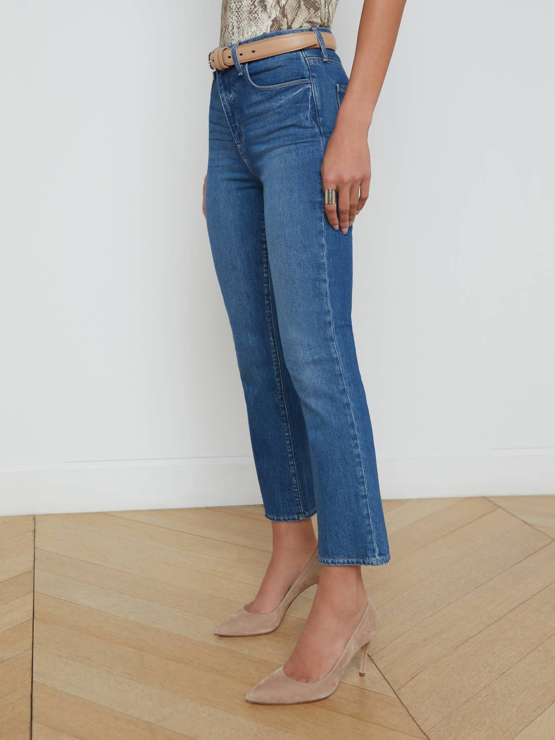 L'Agence - Mira Cropped Micro Boot Cut Pants