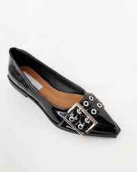 Ccocci - Women's Rivets Pointed Toe Slip-on Flats