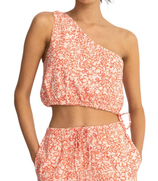 Rhythm. - Islander Floral One Shoulder Top