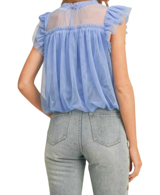 &Merci - Ruffle Detail Bubble Top