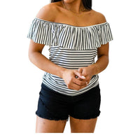 Haptics - Extra Time Striped Top