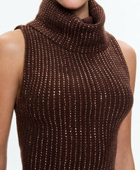 Alice + Olivia - Alma Shell Sweater With Heatset Stones