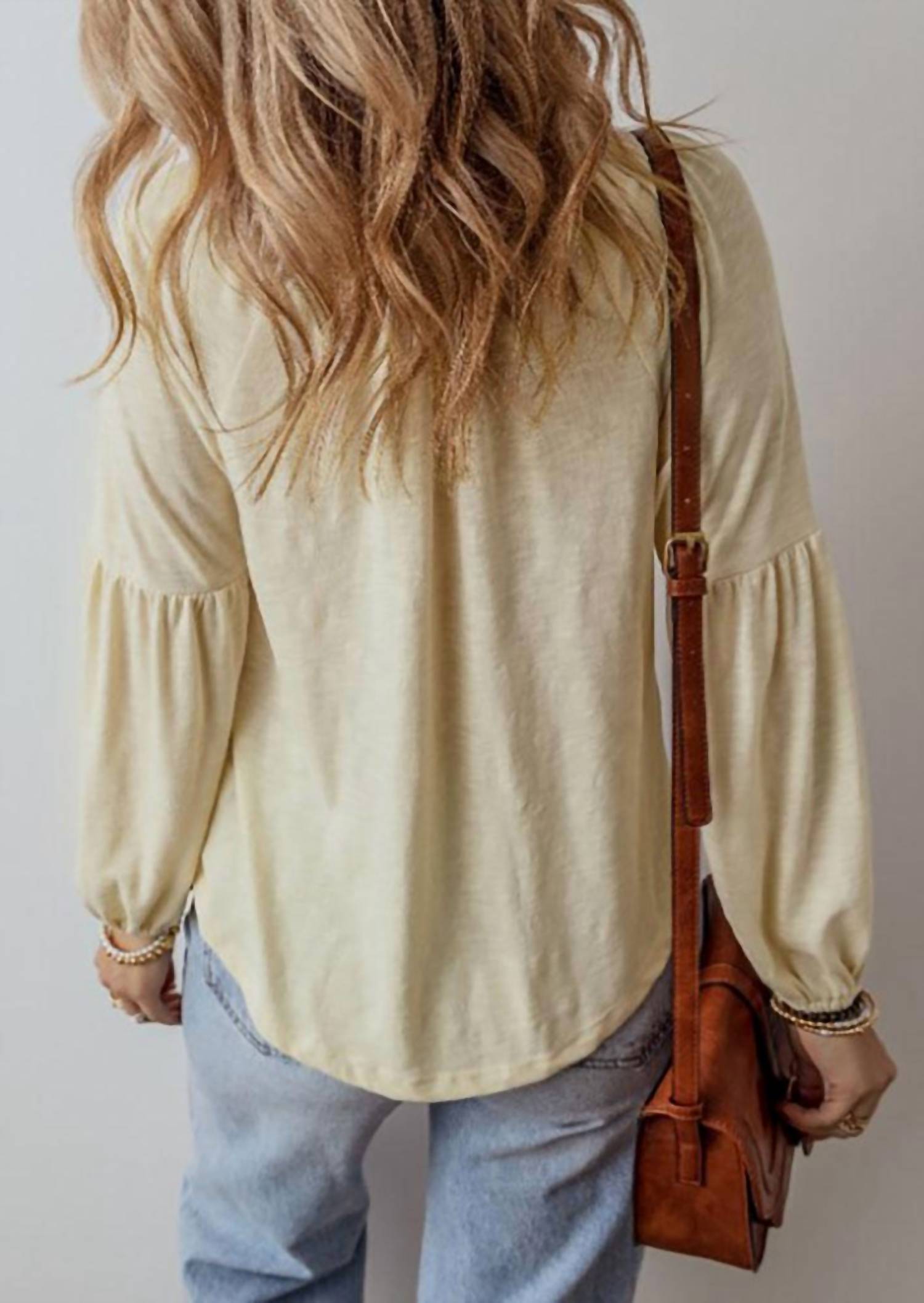 Legend Or Lies - Paisley Embroidered Notch V Neck Blouse