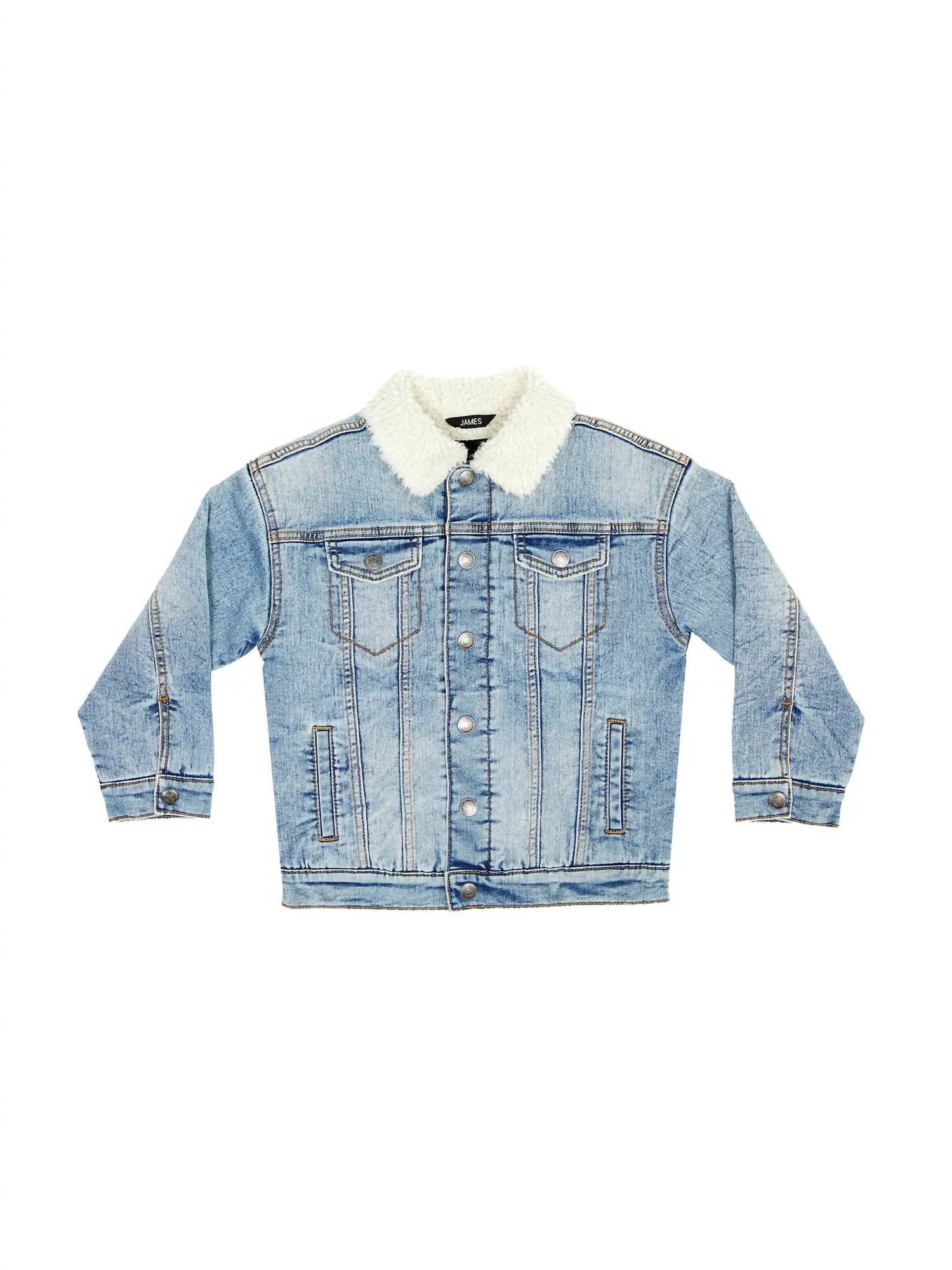 Silver Jeans Co - Boy's Denim Lined Sherpa Jacket