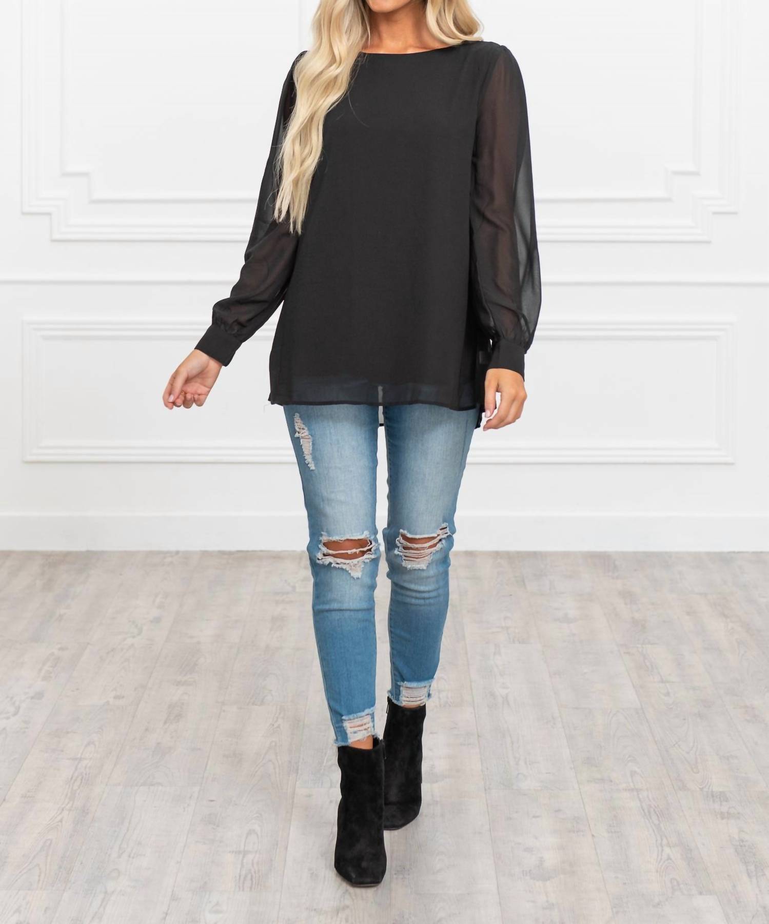Zenana - Adalyn Chiffon Blouse