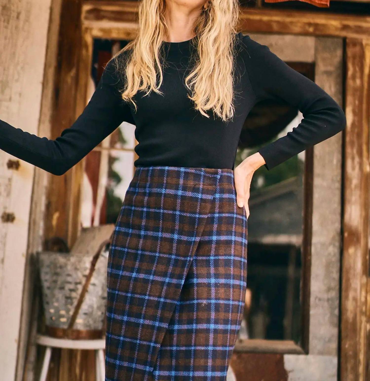 Hunter Bell - Callie Ribbed Long Sleeve Sweater