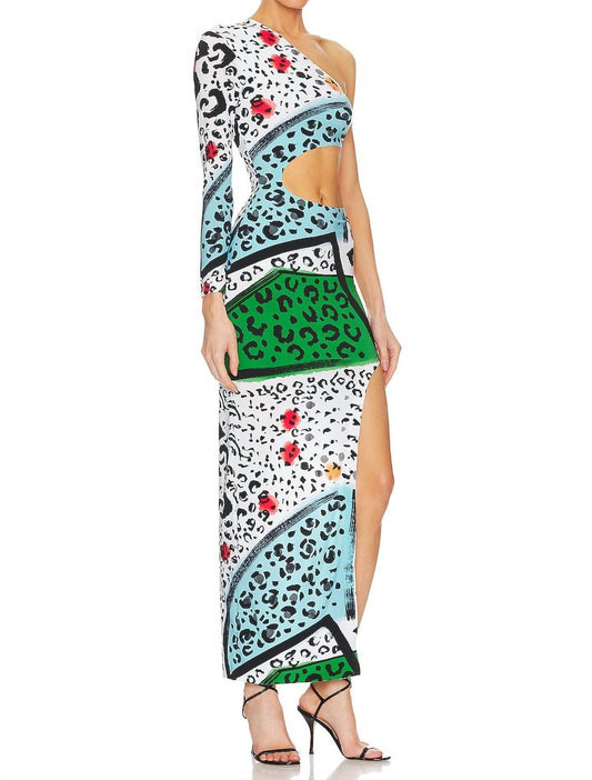 Norma Kamali - One Sleeve Shane Wide Slit Gown