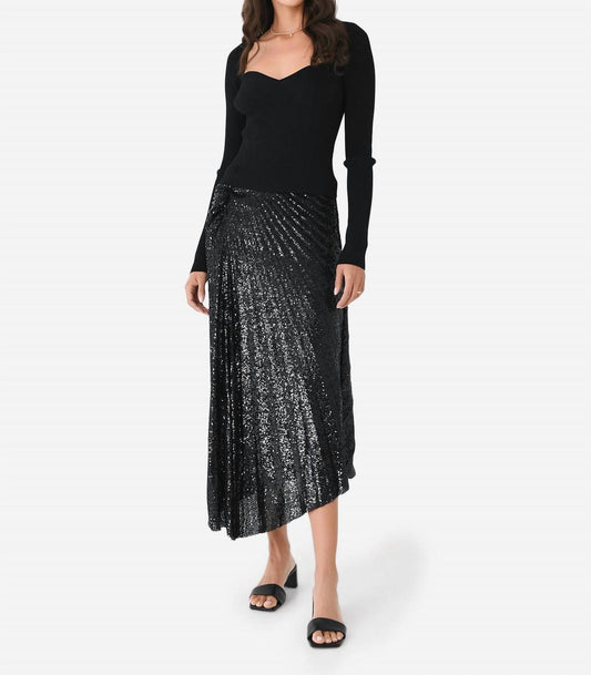 A.L.C. - Tori Sequin Midi Skirt