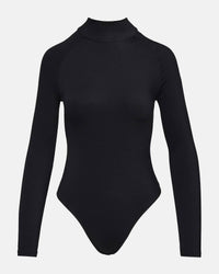 STEVE MADDEN Nelle Long Sleeve Bodysuit in black - women's shirt - alternate view