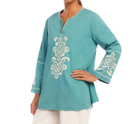 Karen Kane - Three-quarter Sleeve Embroidered Tunic
