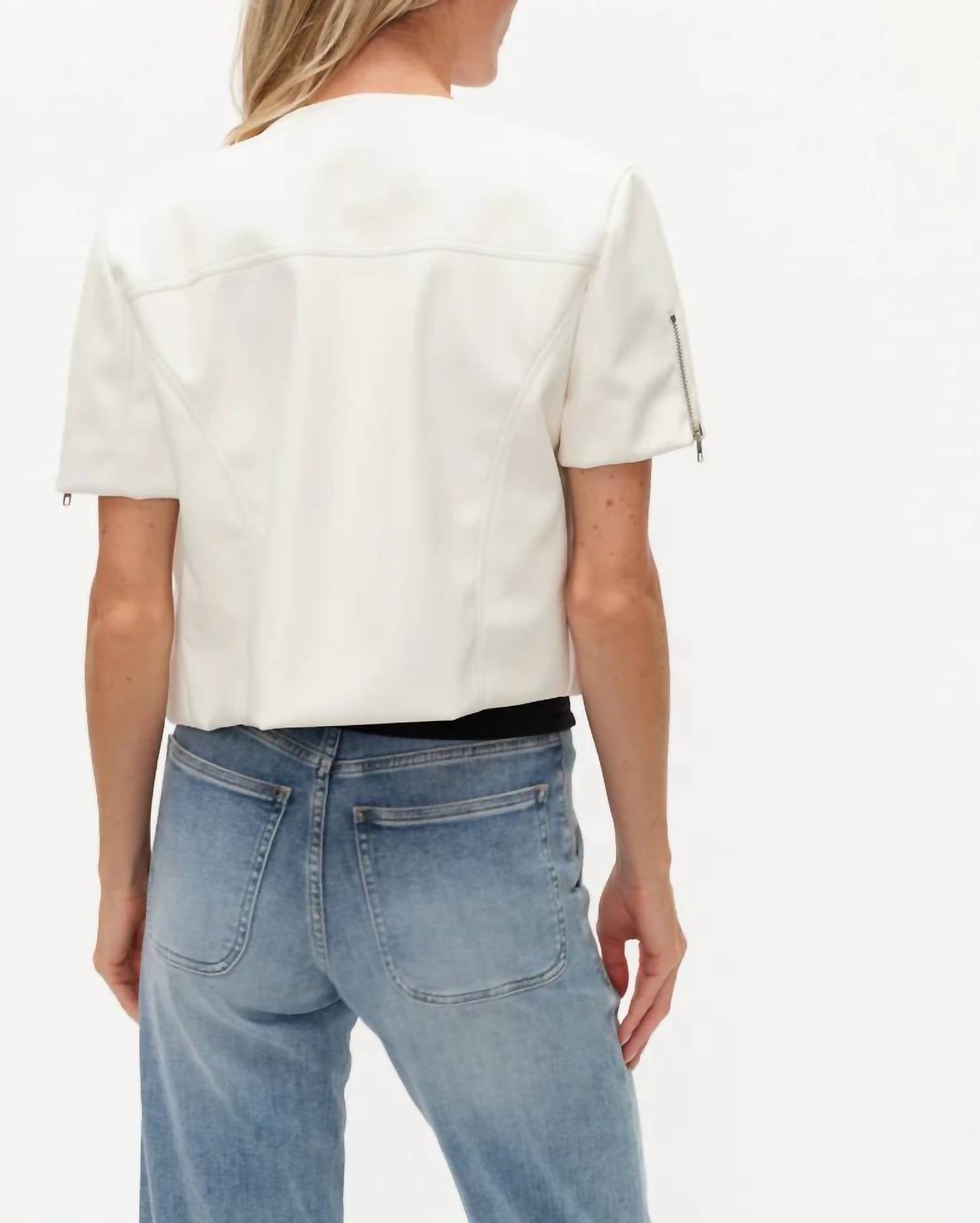 Six/Fifty - Suri Leather Moto Jacket