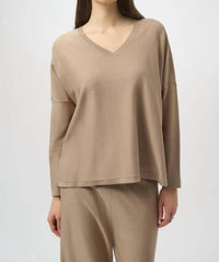 Joseph Ribkoff - Women's Sequined Long Sleeve Boxy Top