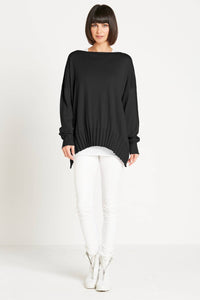 Planet By Lauren G. - Ribbed Boatneck Top