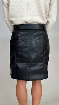 Tribal - Pleather Mini Skirt